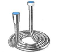 (As show, One size) Extra Long 5m Shower Hose Stainless Steel Universal Fit Anti-burst Chrome Finish