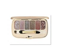 (As show, One size) Eye-catching nude eye shadows - 6 palettes - Natural shades - Matte, pearl or shimmer effects