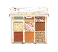 (As show, One size) Eyeshadow Palette Makeup Matte Glitter Shimmer Metallic Highly Pigmented Creamy Texture Natural Bronze Neutral Cosmetic