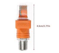 (As show, One size) F-Type Connector RF Female to RJ45 Male Coaxial Coax Barrel Coupler Adapter