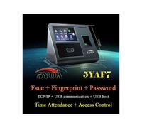 (As show, One size) Face Facial Recognition Fingerprint TCP IP Attendance Access Control Device Biometric Time Clock Recorder No Touch Contactless