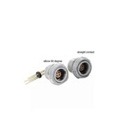 (As show, One size) Fast Ship Medical Plastic Circular PKG1P 2P 2/4/6/8/10/12/16/26Pin Straight Elbow 90 contact Printed circuit PCB Fixed socket