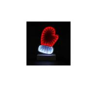 (As show, One size) FINGOOO Christmas Infinity Mirror Tunnel Light, 3D Xmas Gloves LED Night Lamp for Home Decorations, Movie Nights, Birthday Party