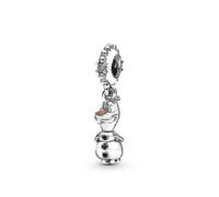 (As show, One size) Fit Pandora Frozen Charms Beads For Diy Jewelry Making Dark Red_Lucky_B