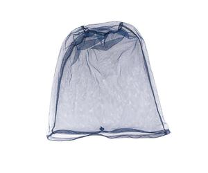 (As show, One size) Flexible Mosquito Insect Hat Anti-bee Insect Mask Outdoor Mesh Head Face Protector Travel Camping Fishing Hedging (Blue)