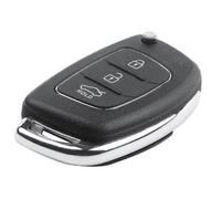(As show, One size) Flip Key Shell Fit For Ix45 Remote Key Case Fob 3-button Black