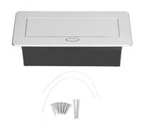 (As show, One size) Floor Electrical Outlet Embedded Desktop Pop Up Power Socket Cover Box Kit EU Standard 250V 16A
