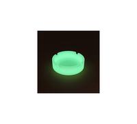 (As show, One size) Fluorescent ashtray, fluorescent silicone ashtray, luminous round unbreakable soft silicone glows in the dark, portable ashtray for indoor and outdoor