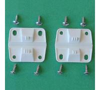 (As show, One size) For Coleman Cooler Plastic Hinge Set Replacement 2x Hinges 8x Screws 5283-1141 p20241126455