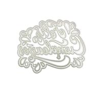 (As show, One size) for Creative Happy Birthday Die Cut Oval Letter Cutting Die Embossing Stencil for Scrapbook DIY Album Paper Card Art Cra