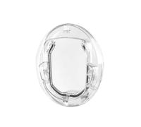 (As show, One size) For Dogs and Cats Magnetic Mosquito Net Door in PC 4 Ways Access with Rigid Resistant Lock Closing Panel Included 40*40*4CM transparent