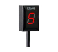 (As show, One size) For Honda Motorcycle Gear Indicator, Waterproof LED Display (Red)