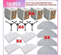 (As show, One size) For TP-Link Tapo RV30 Max Plus / RV20 Max Plus / RV30 Max / RV20 Max Parts Dust Bag Hepa Filter Side