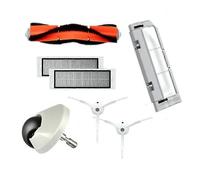 (As show, One size) For Xiaomi Mi Robot Vacuum Cleaner 1St Gen / 2 / 1S, SDJQR01RR SDJQR02RR SDJQR03RR Roborock Main Side Brush Filter Wheel