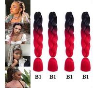 (As show, One size) Four Piece Hair Braiding Set, Jumbo Braiding Hair Extensions, Braiding Hair Extensions, Synthetic Fiber Hair Extension For Crochet Twist Braiding (B1