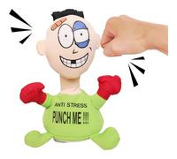 (As show, One size) Funny Punch Me Screaming Doll, Anti-Stress Punch me Doll, Boxing Toy Creative Vent Screaming Doll, Desktop Interactive Toys with Sound Punching Bag St