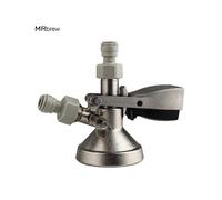 (As show, One size) G Type Keg Coupler with Safety Relief Valve Beer Keg Tap Dispenser System with Quick disconnects 3/8" x 5/8 Thread Push In