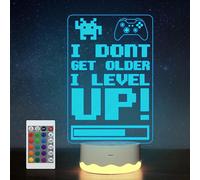 (As show, One size) Gamepad 3D Illusion Lamp, Attivolife Controller Night Light with Timer, Remote Control