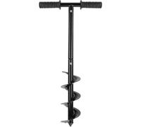 (As show, One size) Garden Auger Drill Bit Set, Earth Auger Drill with Non-Slip Handle Garden Auger Spiral Drill Rapid Planter Fence Post Auger for Planting Trees, Deep C