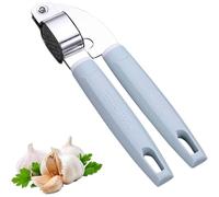 (As show, One size) Garlic Press,Garlic Crusher,Kitchen Accessories,Very Easy To Use And Clean,Crush Garlic And Ginger Effortlessly Garlic Press Ginger Chopper Kitchen Eq