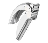 (As show, One size) Garlic Press, Stainless Steel, 6.5 X 1 X 1.5 Inches, Silver