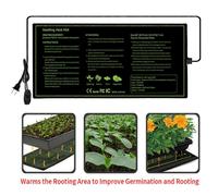 (As show, One size) Germination Greenhouse Waterproof Plant Heat Mat, 52 25 cm (1 Piece - 20W) Accelerates Seed Germination, Heating Pad for Reptile and Amphibian