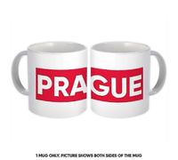 (As show, One size) Gift Mug: Prague Czech Republic Red