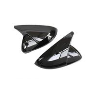 (As show, One size) Glossy Black Rearview Mirror Cover Door Side Wing Mirror Caps Trim Shell for Golf 7 7.5 MK7 2015 20
