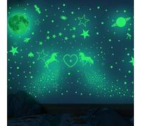 (As show, One size) Glow in the Dark Stars Ceiling, Luminous Stickers889 Pieces, Fluorescent Sticker, Fluorescent Stickers, Luminous Stars Ceiling, Wall Stickers for Kids