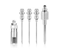 (As show, One size) Grease Needle Nozzle Kit, 5pcs Hardened Steel Grease Injector Needle Gun Grease