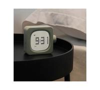 (As show, One size) Green Digital Alarm Clock, Compact Battery Operated Alarm Clock, Backlight, Temperature, Date, Loud Buzzer, Digital Alarm Clock for Bedroom, Living Ro