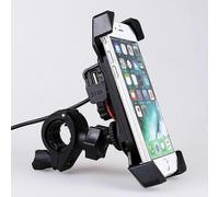 (As show, One size) Grefay Universal Bicycle Mobile Phone Holder For 3.5 - 6.5 In. Smartphone With 360 Rotation