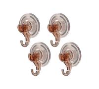(As show, One size) Hairdryer Holder Set Of 4 Wall Suction Cup Hooks, Load 3kg Transparent, Plastic Suction Cup Kitchen/Bathroom/Office: Towel Holder Crown Bathrobe Coat