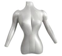 (As show, One size) Half Body Mannequin Female Mannequin Inflatable Mannequin Shopping Mall Clothes Display Mannequin