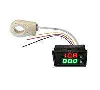 (As show, One size) Hall Ammeter Voltmeter DC 0-300V 200A Battery Monitor LED Digital Current Voltage Meter 12V 24V 36V