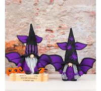 (As show, One size) Halloween Decorations Vampire Bat with Wings Faceless Old Man Doll Ghost Festival Dwarf Doll Ornaments