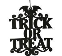 (As show, One size) Halloween Porte suspendue Ornements Halloween Tissu de tissu non tiss ou Traiter Bat Ornement Mur de porte de porte de NolDcorations murales et suspen