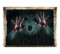 (As show, One size) Halloween scary ghost Wall Decals, Halloween Wall Stickers, Removable Halloween Wall Office Decor Scary Decorations for Bedroom Bathroom, Halloween Wi