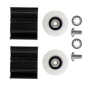 (As show, One size) Halls Greenhouse Door Wheel Replacement Kits - 22mm Wheels for Smooth Sliding