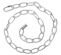 (As show, One size) Hanging Lamp Chain Metal Light Chain For Chandeliers Bedroom Silver 1Set