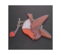 (As show, One size) Hanging Multicolor Birds on Wire High Stained Acrylic Suncatcher Window Panel Home Room Decor -Flay