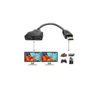 (As show, One size) HDMI Splitter Adapter Cable HDMI 1 In 2 Out