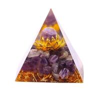 (As show, One size) Healing Crystals Pyramid Reiki Energy Meditation Ornaments Office Dining Table Thanksgiving Christmas Birthday Party Decoration