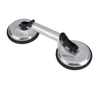 (As show, One size) Heavy Duty Aluminum Alloy Suction Cup Double Plate Professional Glass Puller Lifter Clamp Mover Sucker Pad Auto Tool