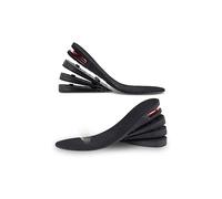 (As show, One size) Heightening Insole, 4 Layers Adjustable Insole, Insole, Retractable Insole For Men And Women, Air Cushion Heel Insert Gel Insole, 2.5-7cm Arch (black