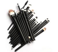 (As show, One size) Heytea 20 Pcs Pro Makeup Set Powder Face Foundation Eye shadow Eyeliner Lip Cosmetic Brushes