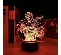 (As show, One size) HSYPS-Berserk Guts 3D Light for Bedroom Decor Night Light Room Decoration Gift Bedside Manga Berserk LED Night Lamp Guts Anime Gift