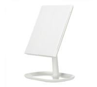 (As show, One size) Illuminated Vanity Mirror with LED Light, 1X/2X/3X Magnifier, Tri-Fold Vanity Mirror, Smart Touch Adjust Brightness, 3 Color Lights for All Occasions