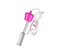(As show, One size) Immersion Electric Water Heaters, Barrel Water Heaters with 304 Stainless Steel Jacket, Submersible Barrel Heaters (1500W Pink)