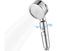 (As show, One size) Improved Shower Head, 3 Adjustable High Pressure Modes and Shower Head Switch Button. Unique ABS material Better toughness